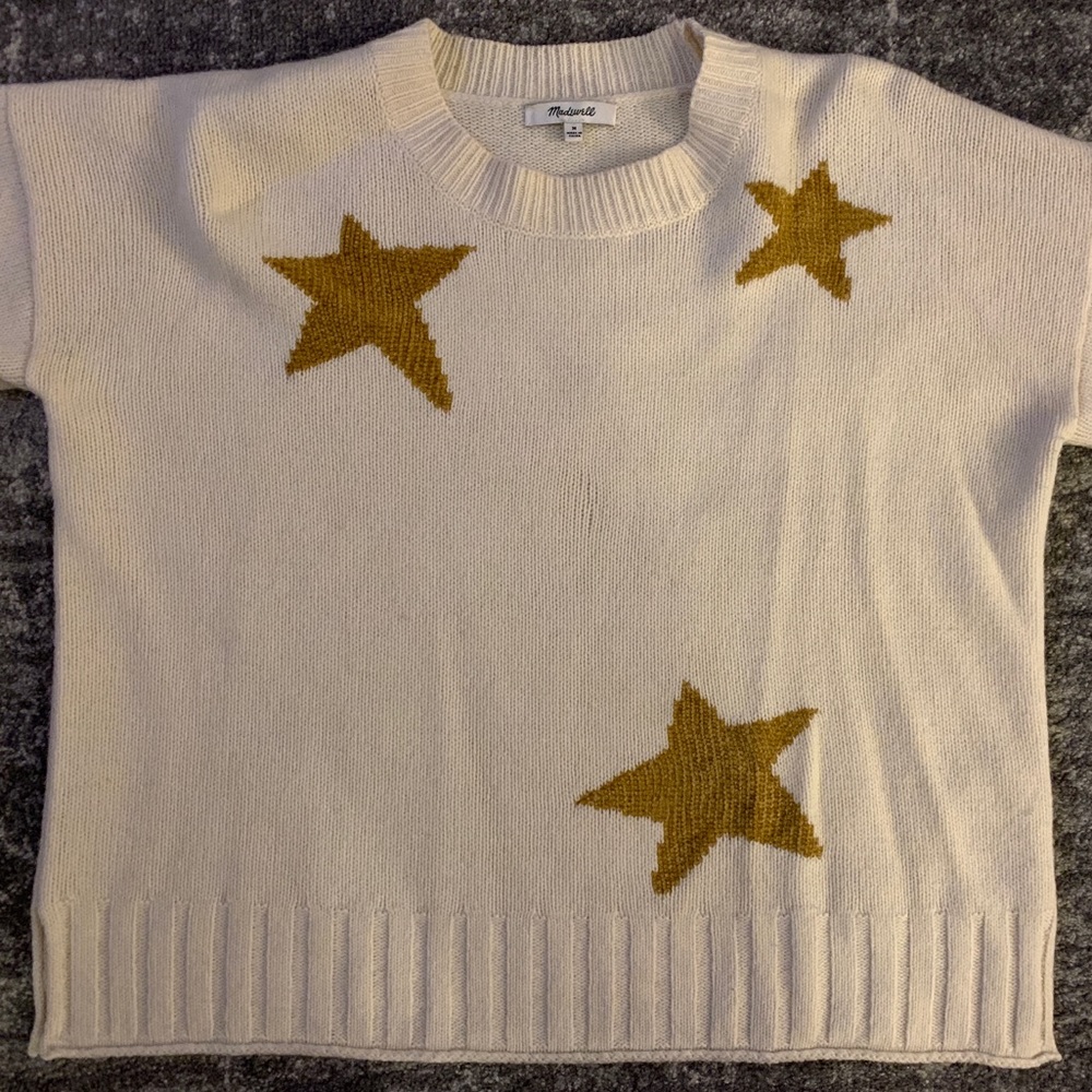 Madewell Star Long Sleeve Sweater